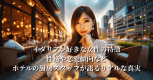 イタリアン好きな女性の特徴：性格や恋愛傾向などホテルの厨房スタッフが語るリアルな真実