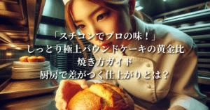 「スチコンでプロの味！」しっとり極上パウンドケーキの黄金比＆焼き方ガイド：厨房で差がつく仕上がりとは？