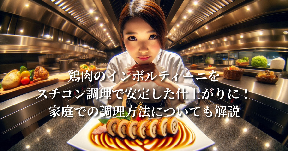 鶏肉のインボルティーニをスチコン調理で安定した仕上がりに!家庭での調理方法についても解説