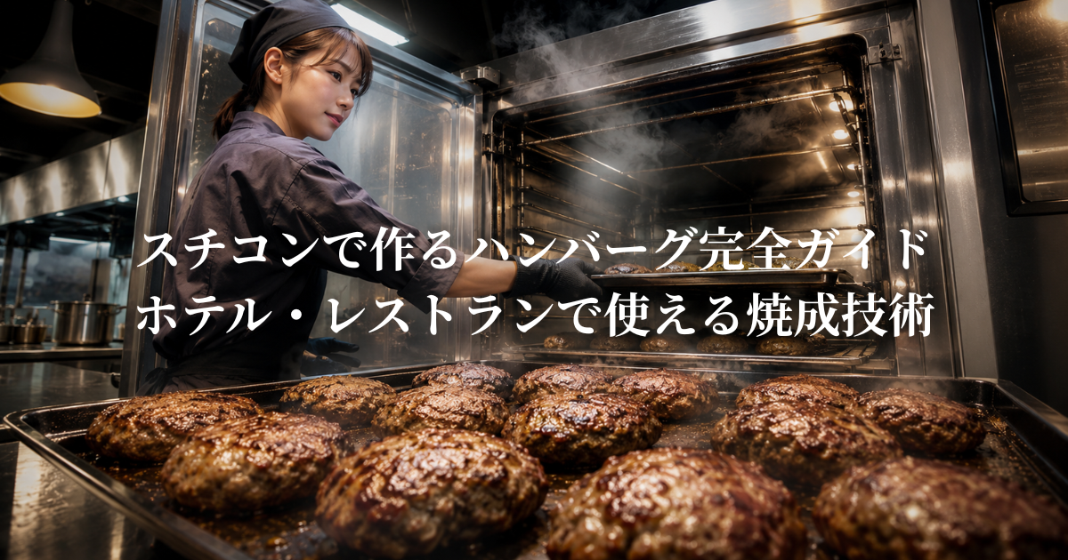 スチコンで作るハンバーグ完全ガイド：ホテル・レストランで使える焼成技術
